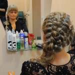 укладка волос в парикмахерской Ева